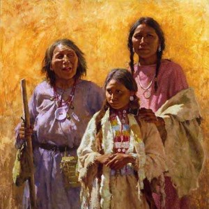 "Three Generations–2004" Fine Art Edition on Canvas by Howard Terpning
