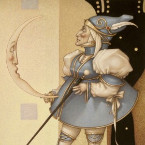 Moon Minders “New Moon” Fine Art Edition on Canvas by Michael Parkes