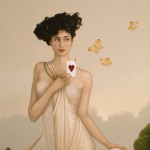 "I Give You My Heart" Fine Art Edition on Canvas by Michael Parkes