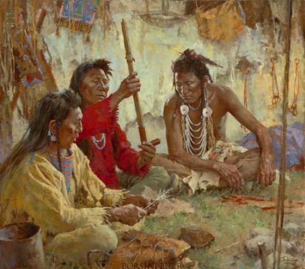 "Seeking Guidance from the Great Spirit" Fine Art Edition on Canvas by Howard Terpning